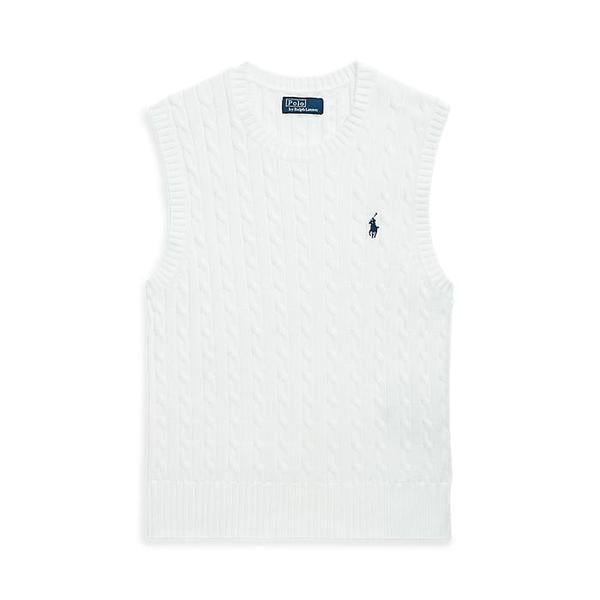 여성 케이블 니트 코튼 스웨터 베스트(WMPOSWENC021229100)