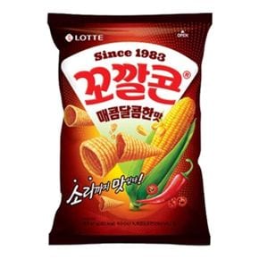 롯데 꼬깔콘 매콤달콤한맛 67gx10개 과자 안주 맥주안주 간식