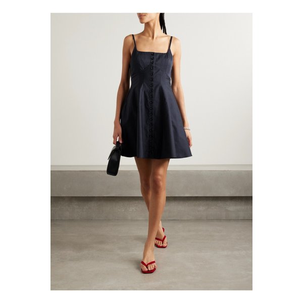 라 리뉴 코튼 포플린 미니 드레스 네이비 46376663162850855
