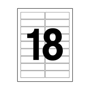 오피스라벨 18칸 100매  오피스디포