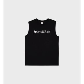 공식온라인 Serif Logo Muscle Tee 로고 나시 SRB1TS204BK