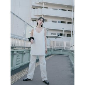 DENIM MINI ONE-PIECE_OFF WHITE