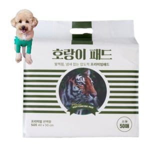 호랑이 강아지 애견 배변 패드 피톤치드향 중형 대형