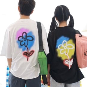 파스텔꽃 반팔 티셔츠 맨투맨 / 남아 주니어 의류 초등학생 옷