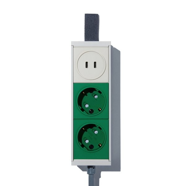 EXTENSION USB-C SOCKET / CAMPER GREEN 1.5m
