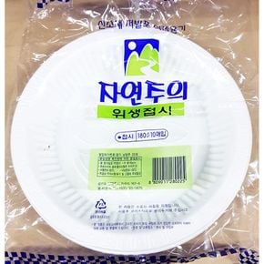 업소용 캠핑용 행사용 일회용 접시 180mm X2개