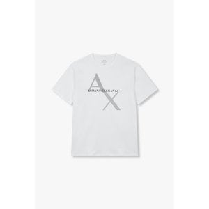 ARMANI EXCHANGE 남성 메쉬 로고 그래픽 티셔츠 A414130108000