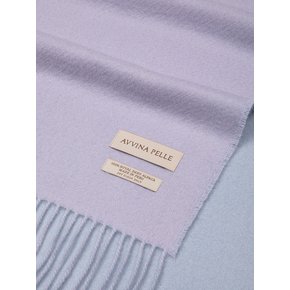 Double Face Royal Baby Alpaca Muffler - Lavender/Baby Blue