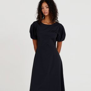 SIGNATURE PUFF DRESS BLACK