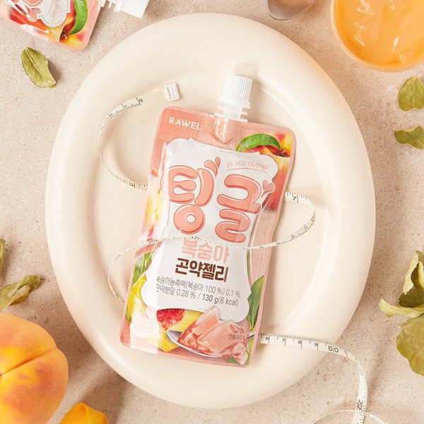 팅글 6kcal 곤약젤리 복숭아맛 130g 1팩
