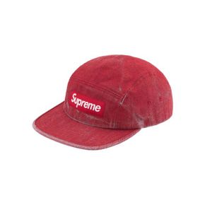 슈프림 코티드 데님 캠프캡 레드 - 24SS Supreme Coated Denim Camp Cap Red - 24SS