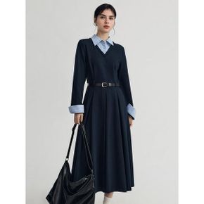 초이 셔츠 레이어드 원피스_P407279700