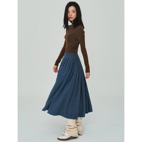 FW Shirring Blue Skirt