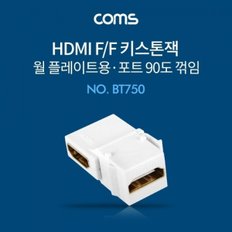 Coms HDMI 월 플레이트 키스톤 잭  연장  상향 90도 꺾임  HDMIFF