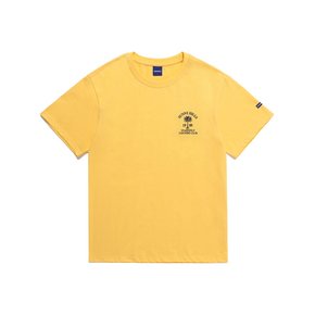 PALM TREE ROUND LOGO TEE (YELLOW)