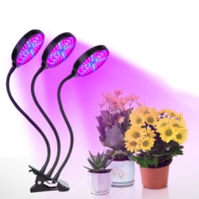 쑥쑥 광합성 LED 식물등3헤드 식물성장 화분조명