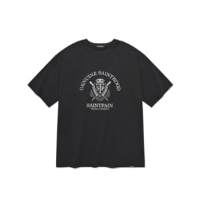 SP ROWING TEAM LOGO T SHIRTS-BLACK