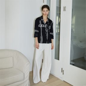 [와이제이] RANDOM CHAIN PRINT BLOUSE_BLACK