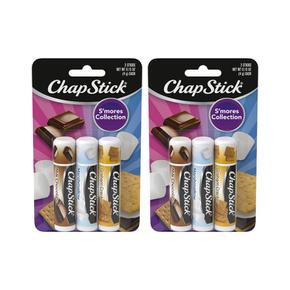 [해외직구] 챕스틱 스모어 콜렉션 3가지향 립밤 3입 2팩 ChapStick S`mores Collection Graham Cracker, Marshmallow and Milk Chocolat