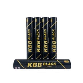 블랙 배드민턴 셔틀콕 KBB BLACK 거위털 동호인