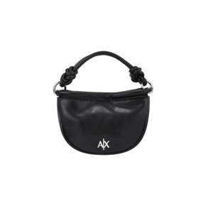 AX 여성 매듭 스트랩 라운드 숄더백-블랙(A424170012)