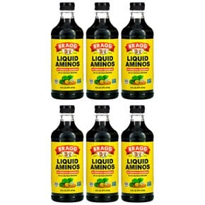 브래그 리퀴드 아미노 간장 473ml 6팩 Bragg Aminos