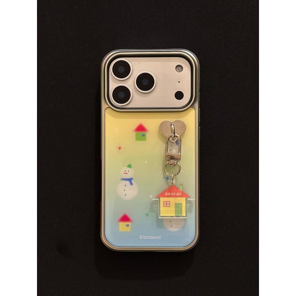 눈사람 샤베트 에폭시 범퍼 폰케이스 (에폭시/맥세이프글라스)