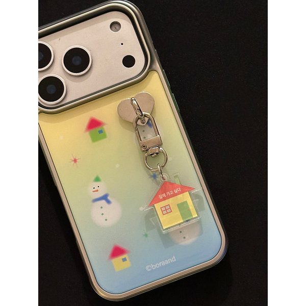 눈사람 샤베트 에폭시 범퍼 폰케이스 (에폭시/맥세이프글라스)