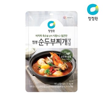  청정원 고메레시피 짬뽕순두부찌개양념 140g