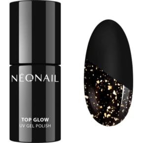 Neonail 네오네일 UV 매니큐어 탑 코트 Glow Gold Flakes 7.2ml