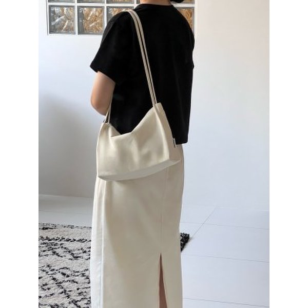 확대된 대표 ppocketto cozy half bag 뽀겟또 코지 하프백 - ivory