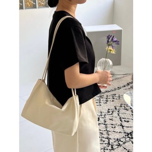 ppocketto cozy half bag 뽀겟또 코지 하프백 - ivory 2