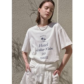 (T-6809)LETTERING LOOSE FIT TEE