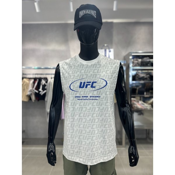 [여주점] UFC 로고 모노그램 레귤러핏 슬리브리스 U4SLU2303