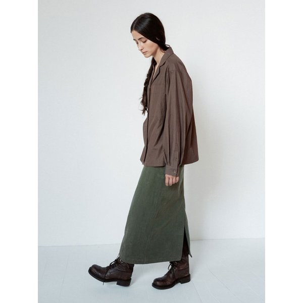 Safari Washing Maxi Skirt (2Colors)