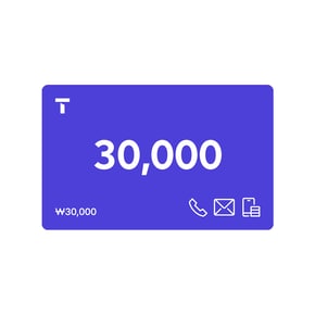 T 쿠폰 30,000원권