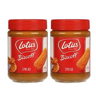  로투스 비스코프 비스킷 스프레드 잼 Lotus Biscoff Spread 400g 2개