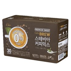 카페브루 스테비아 커피믹스 120T + 전용  텀블러 2 스테비아 커피믹스 카페브루 맥널티바이오