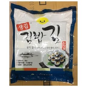 [OF0PPR1P]업소용 식당 식자재 유창 화입 김밥김 100매