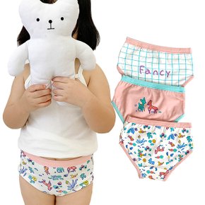 꽃사슴 여아 삼각팬티 3P+파우치세트_P324386901