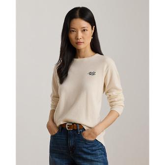 로렌 랄프 로렌 임브로이더 캐시미어 크루넥 스웨터(WMLRSWES6820850101)