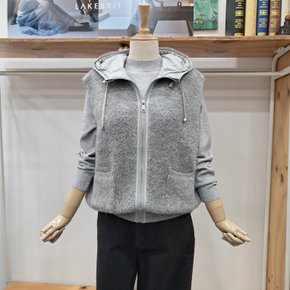 울혼방패딩후드베스트LC3FYVT603XGY_YS