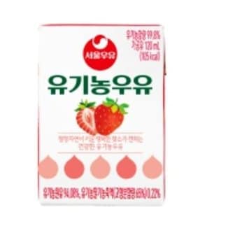 텐바이텐 매일유업 우유 유기농우유 딸기16팩 + 초코 16팩 (120ml) + 컵홀더증