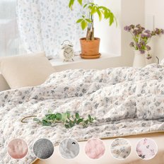 라이크홈 먼지 없는 항균 사계절 패턴믹스 누빔 스프레드, 이불겸 패드(S/SS,Q) 6Colors