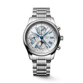 론진 마스터 컬렉션 문페이즈 크로노그래프 로만 실버 다이얼 42MM L2.773.4.71.6