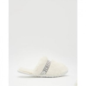 4650754 Tommy Hilfiger Fur Hotel Slippers - Womens Ancient White