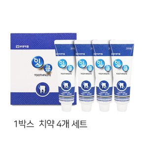잇큐치약 125g 4개 세트 자일리톨 함유 기능성 잇몸 토탈케어 치약 구취제거