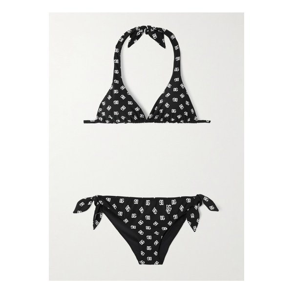 로고 프린트 비키니 블랙 1647597343718717