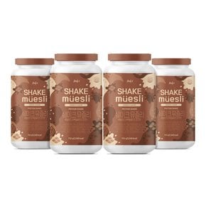 쉐이크 뮤즐리 식사대용 단백질 보충제 프로틴 파우더 초코맛 750g, 4통