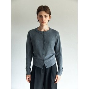 Scalloped Neck Knit Cardigan (2color)